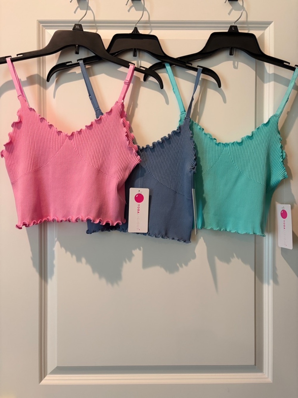 NWT Trio of Yogalicious Kendall Crop Tops